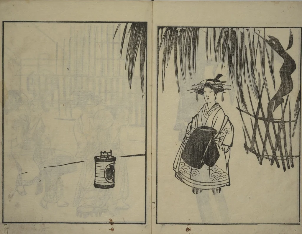 An illustration from People of Yamato (Japan) Picture Album (Yamato jinbutsu gafu) : [volume 3], 1799, leaf 3