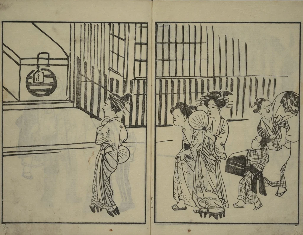 An illustration from People of Yamato (Japan) Picture Album (Yamato jinbutsu gafu) : [volume 3], 1799, leaf 4