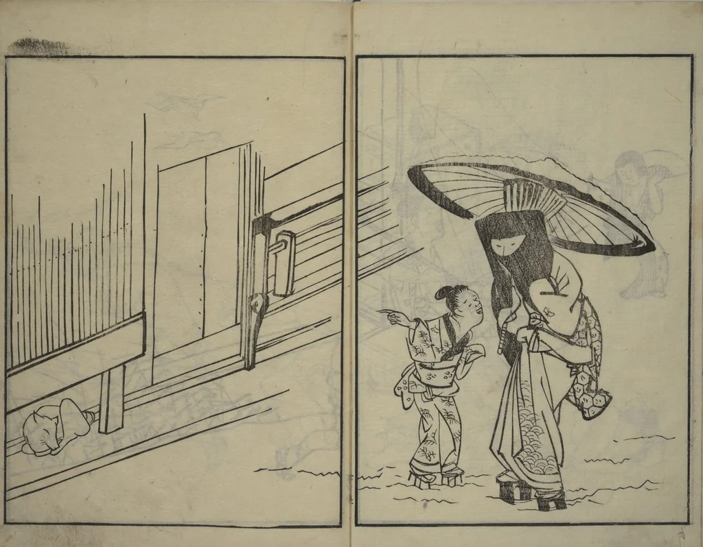 An illustration from People of Yamato (Japan) Picture Album (Yamato jinbutsu gafu) : [volume 3], 1799, leaf 9