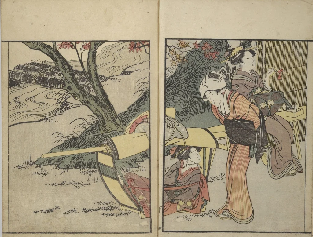 An illustration from Picture Book on Flowers of the Four Seasons (Ehon shiki no hana) : [volume 2], 1801, leaf 6