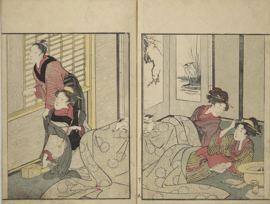 An illustration from Picture Book on Flowers of the Four Seasons (Ehon shiki no hana) : [volume 2], 1801, leaf 7