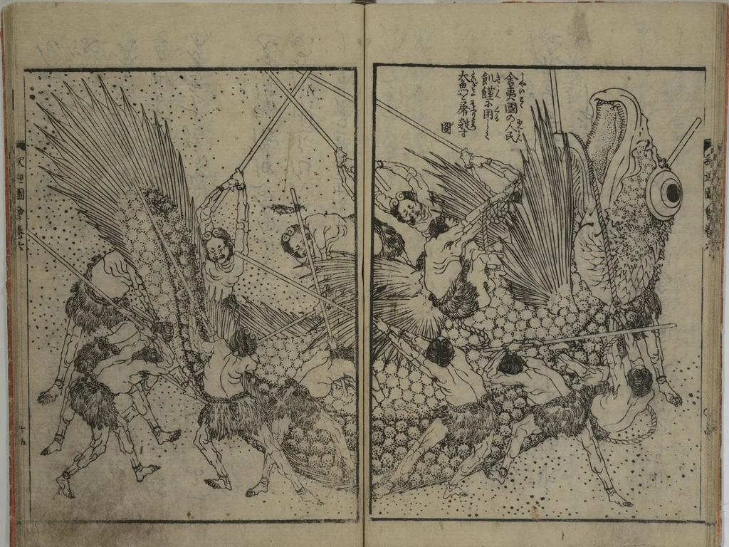 An illustration from The Life of Shakyamuni Illustrated (Shaka goichidaiki zue kan roku) : [volume 6], 1845, leaf 17