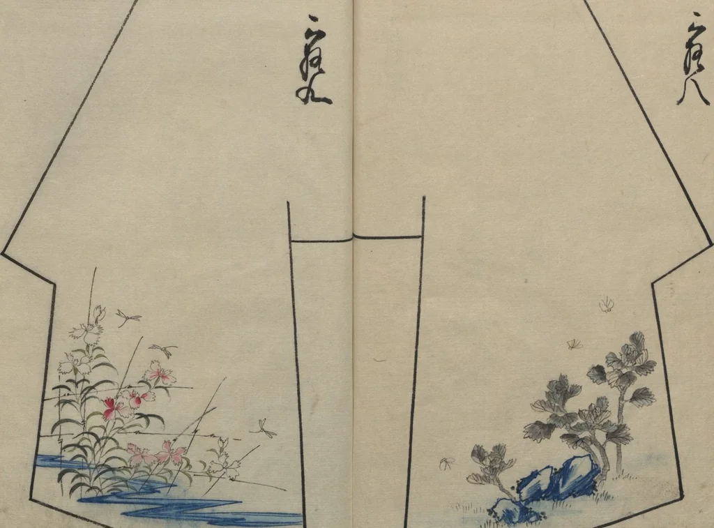 An illustration from Hinagata chō ひながた帳 (Model Book), leaf 20