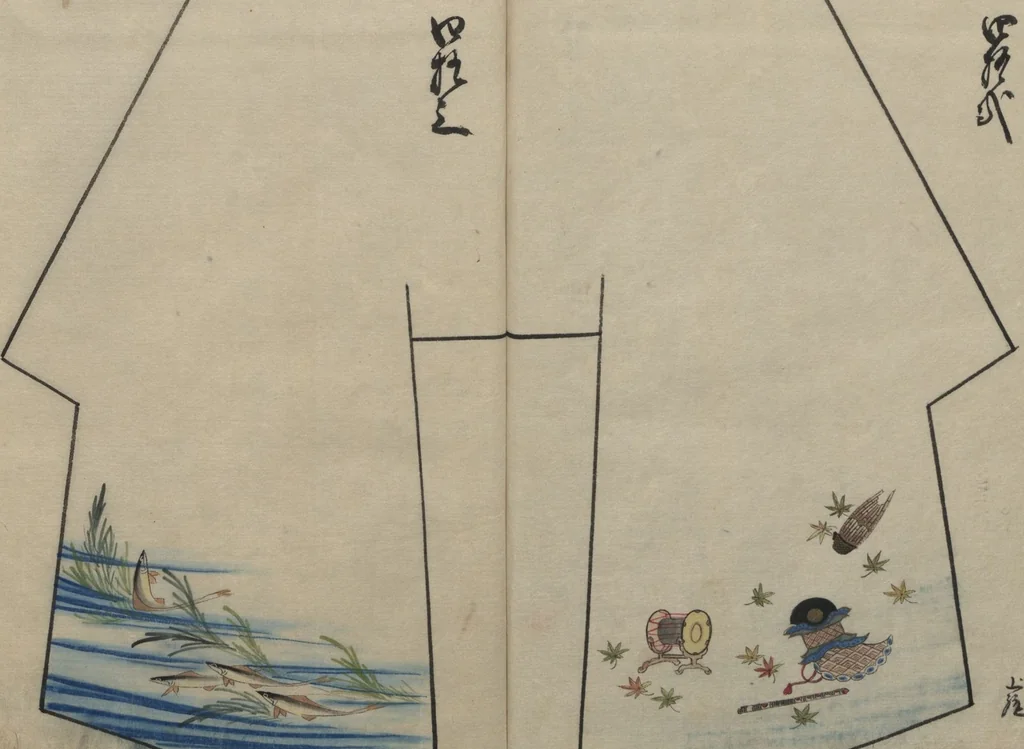 An illustration from Hinagata chō ひながた帳 (Model Book), leaf 22