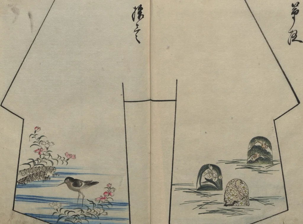 An illustration from Hinagata chō ひながた帳 (Model Book), leaf 7
