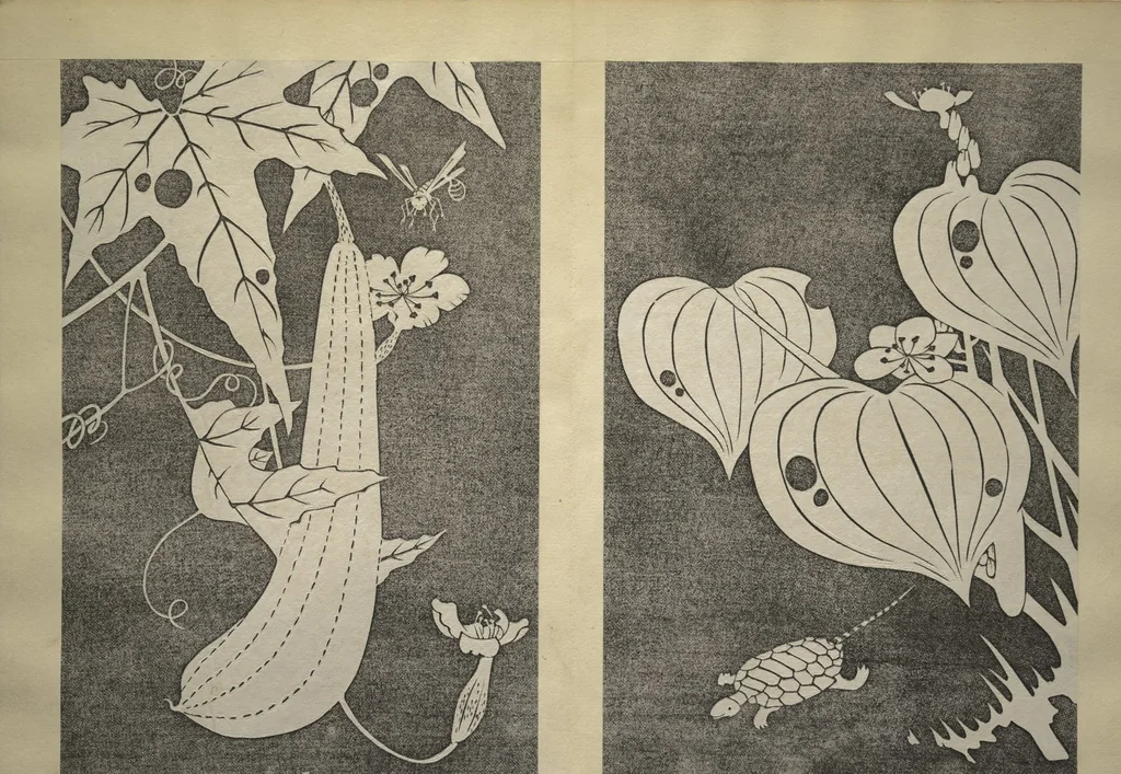 An illustration from Jakuchū Picture Album (Jakuchū gajō) : [volume 1], 1900, leaf 12