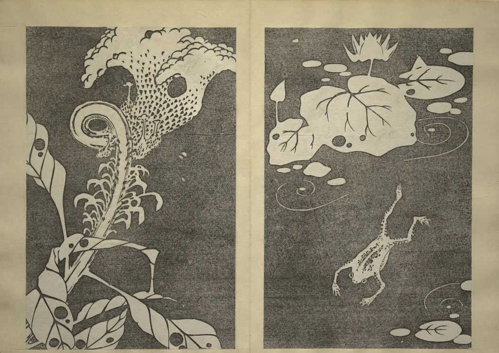 An illustration from Jakuchū Picture Album (Jakuchū gajō) : [volume 1], 1900, leaf 14