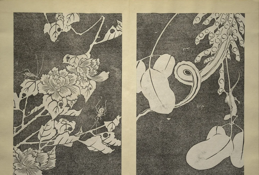 An illustration from Jakuchū Picture Album (Jakuchū gajō) : [volume 1], 1900, leaf 4