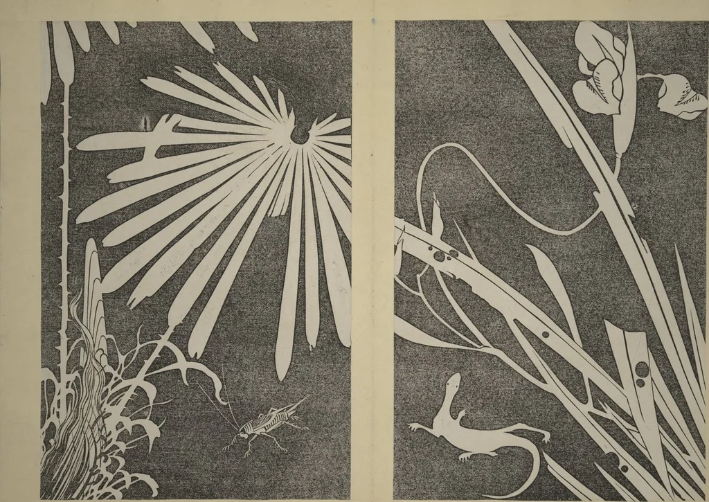 An illustration from Jakuchū Picture Album (Jakuchū gajō) : [volume 1], 1900, leaf 43