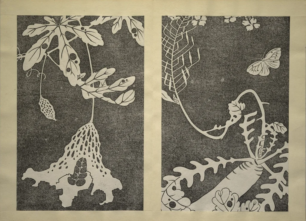 An illustration from Jakuchū Picture Album (Jakuchū gajō) : [volume 1], 1900, leaf 46