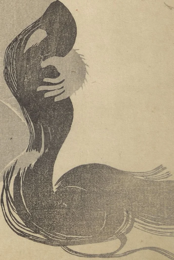 An illustration from Album of Flowers and the Moon (Kagetsu jō 花月帖), leaf 25