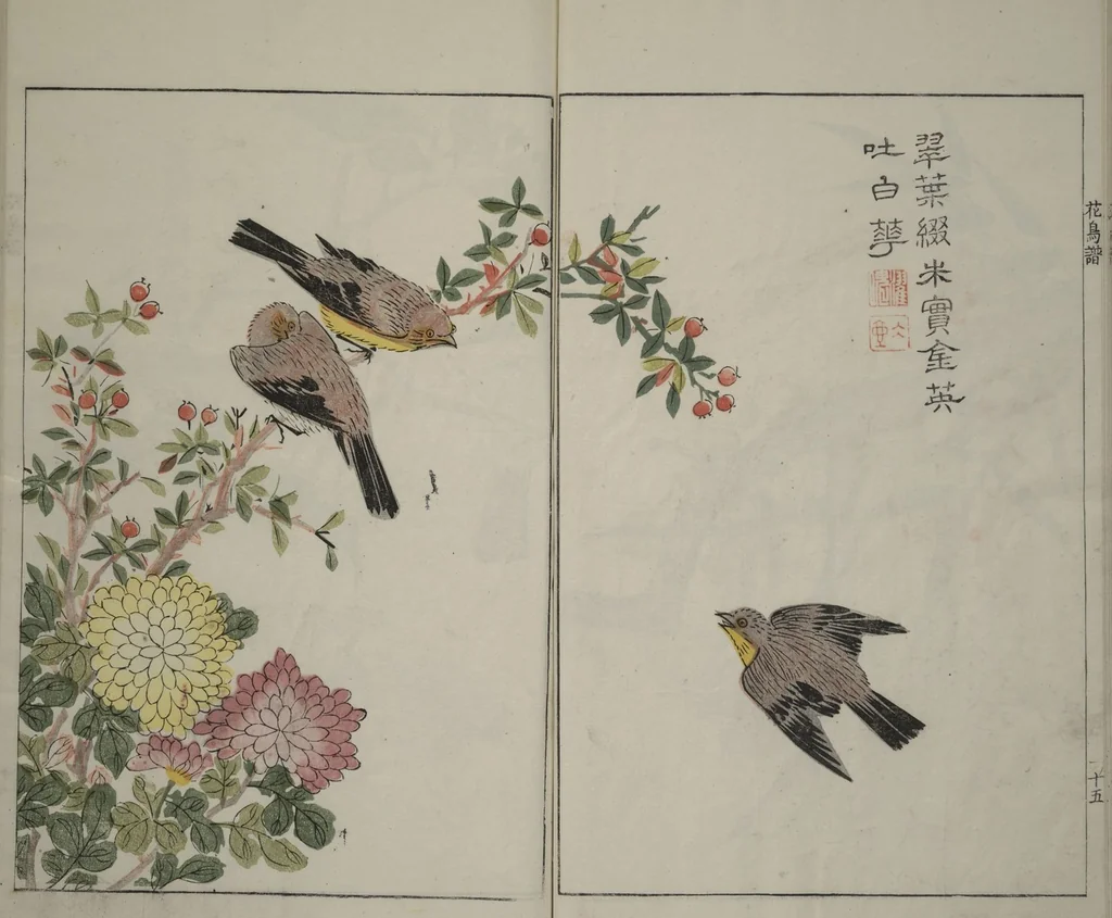 An illustration from The Mustard Seed Garden Painting Manual : [volume 1], 1748, leaf 19