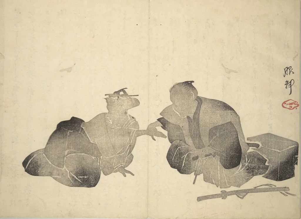 An illustration from Album of Flowers and the Moon (Kagetsu jō 花月帖), 1836, leaf 9