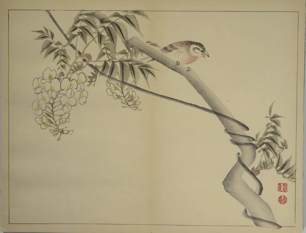 An illustration from Kan'ei Picture Album (Kan'ei gafu 完瑛画譜), 1886, leaf 12
