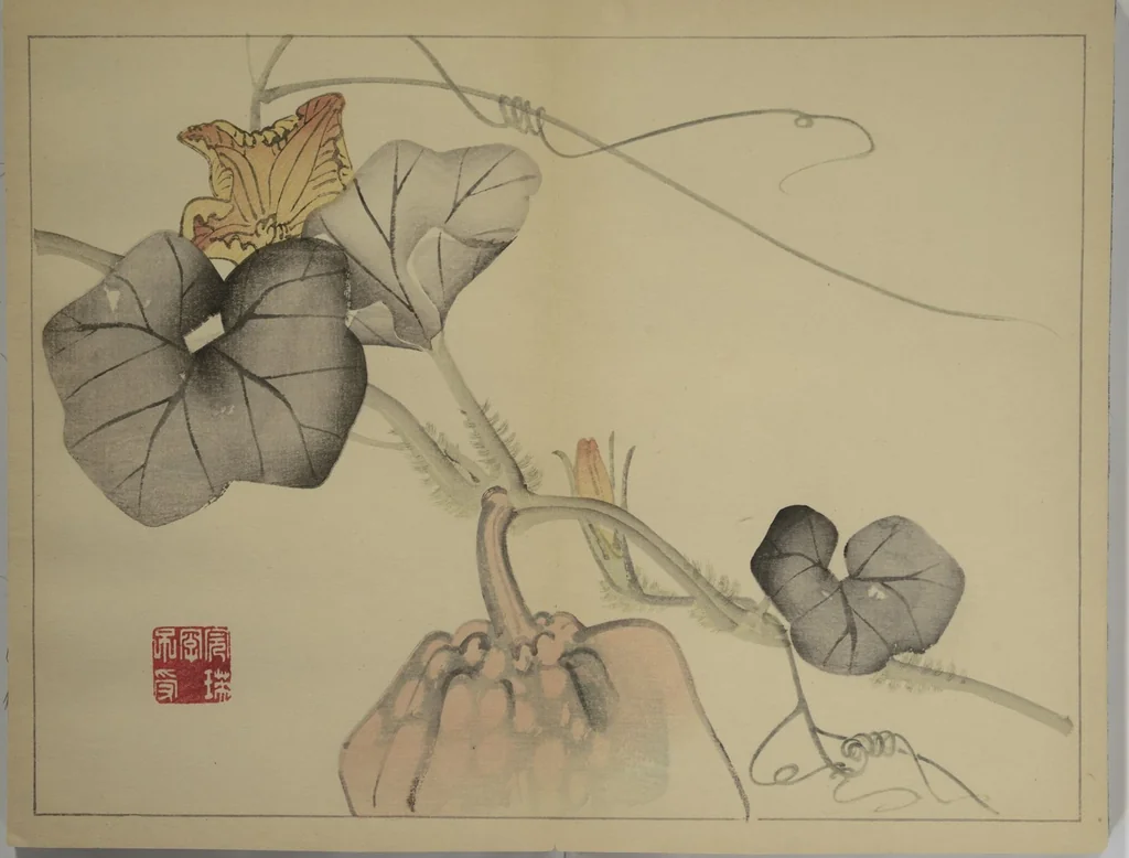An illustration from Kan'ei Picture Album (Kan'ei gafu 完瑛画譜), 1886, leaf 17