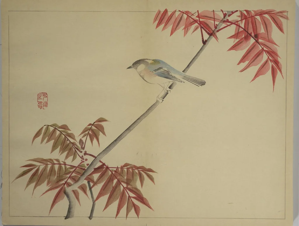 An illustration from Kan'ei Picture Album (Kan'ei gafu 完瑛画譜), 1886, leaf 25