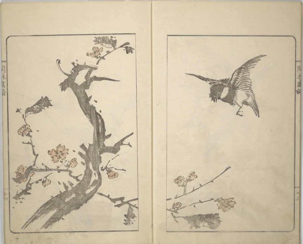 An illustration from Kanrin Picture Album (Kanrin gafu 閑林画譜) : [volume 2], 1845, leaf 4