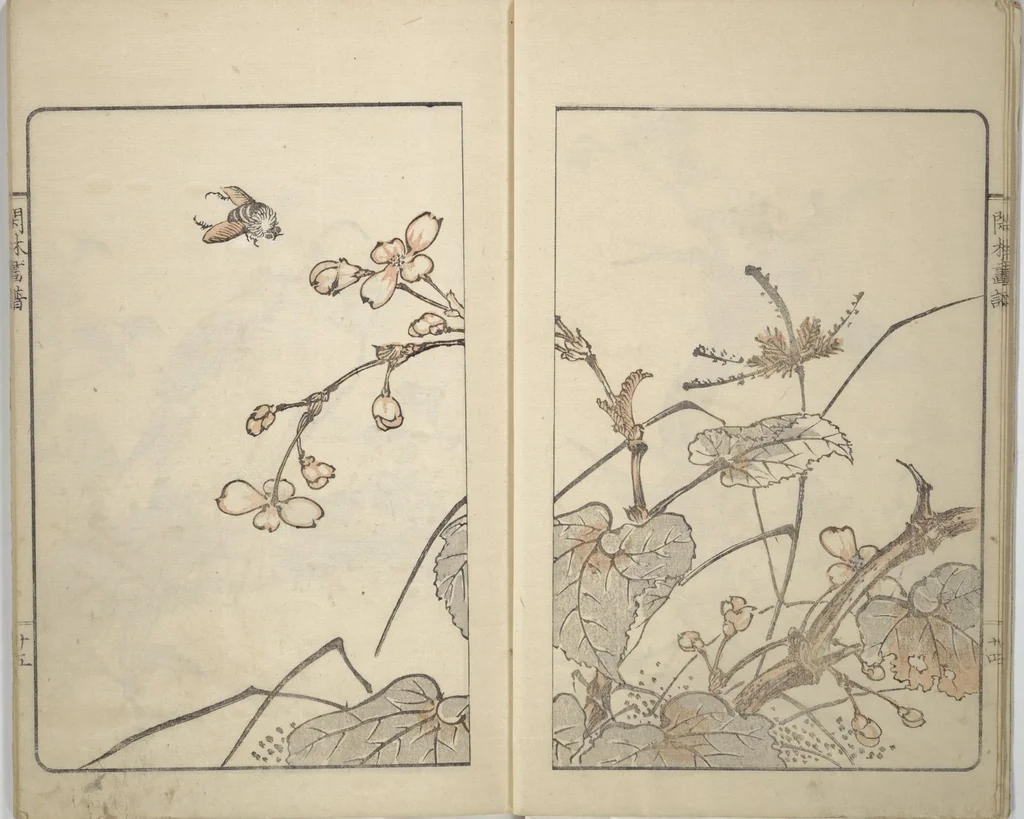 An illustration from Kanrin Picture Album (Kanrin gafu 閑林画譜) : [volume 2], 1845, leaf 5