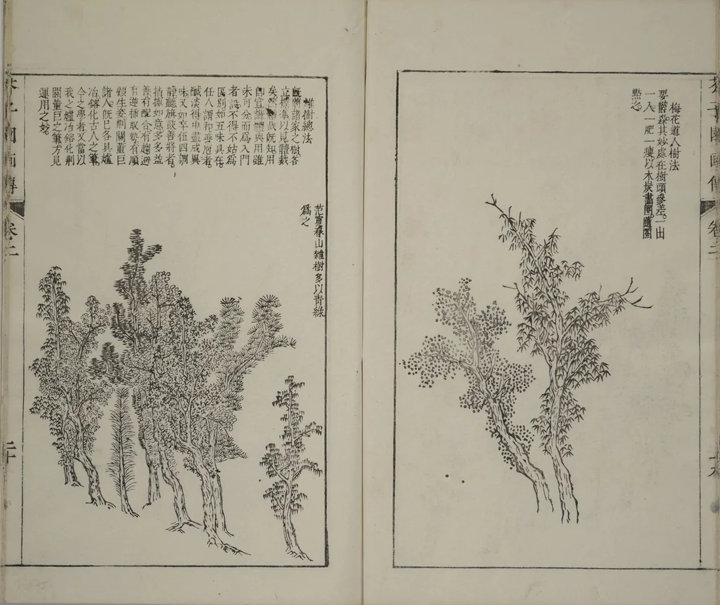 An illustration from The Mustard Seed Garden Painting Manual : [volume 2] (Japanese reprint), 1753, leaf 21