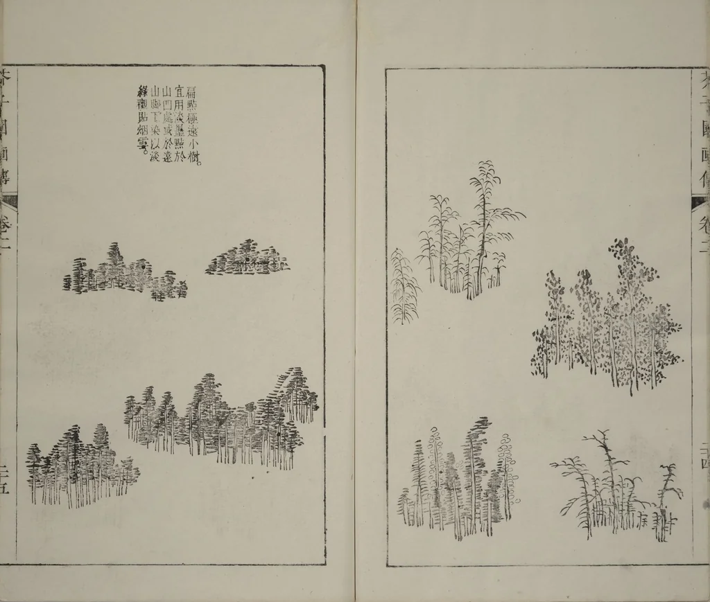 An illustration from The Mustard Seed Garden Painting Manual : [volume 2] (Japanese reprint), 1753, leaf 26
