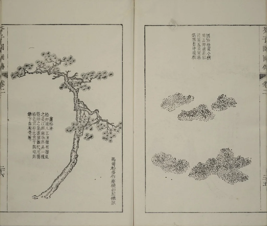 An illustration from The Mustard Seed Garden Painting Manual : [volume 2] (Japanese reprint), 1753, leaf 27
