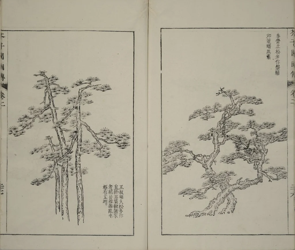 An illustration from The Mustard Seed Garden Painting Manual : [volume 2] (Japanese reprint), 1753, leaf 28