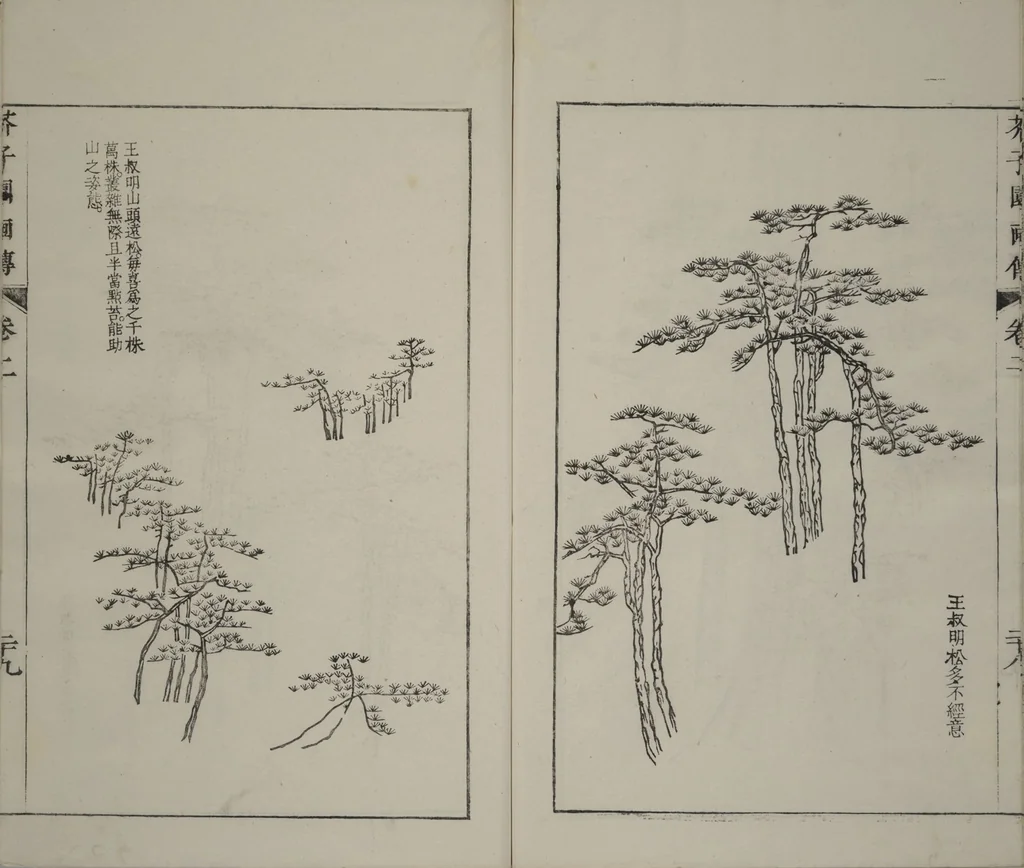 An illustration from The Mustard Seed Garden Painting Manual : [volume 2] (Japanese reprint), 1753, leaf 30