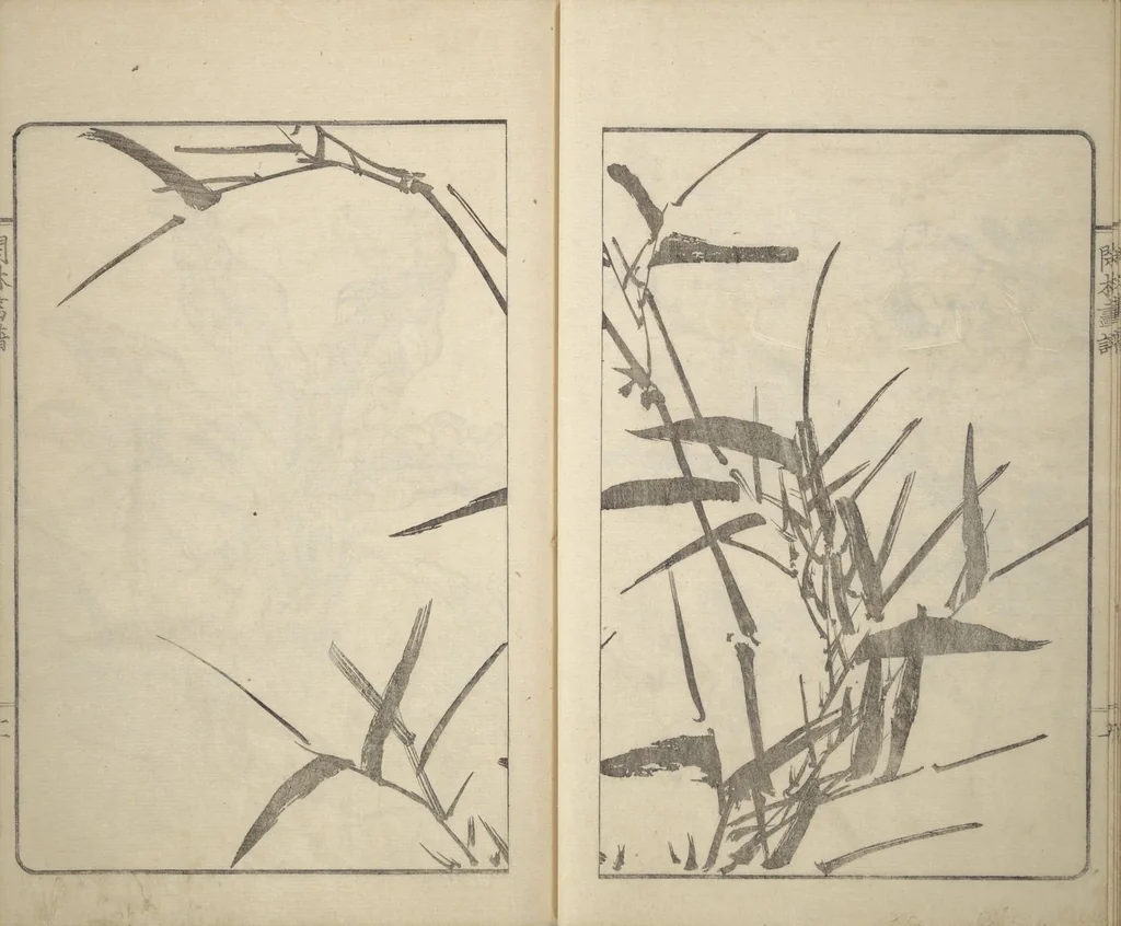 An illustration from Kanrin Picture Album (Kanrin gafu 閑林画譜) : [volume 1], 1845, leaf 16