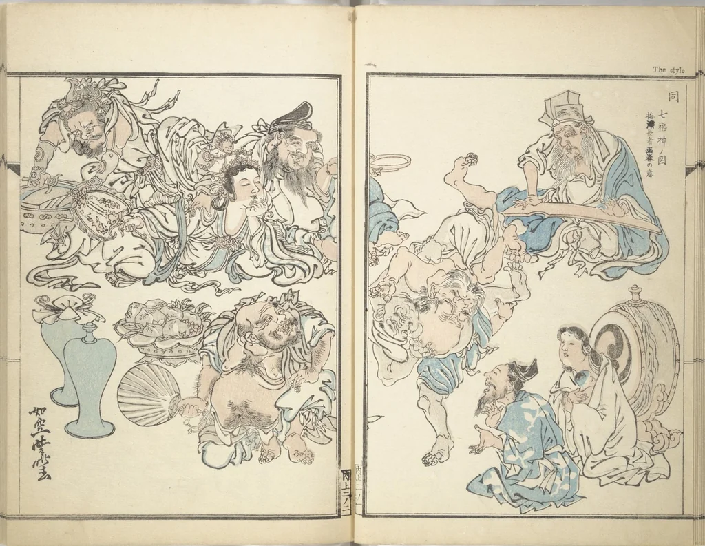 An illustration from Kyōsai’s Treatise on Painting (Kyōsai gadan) : [volume 1], 1887, leaf 11