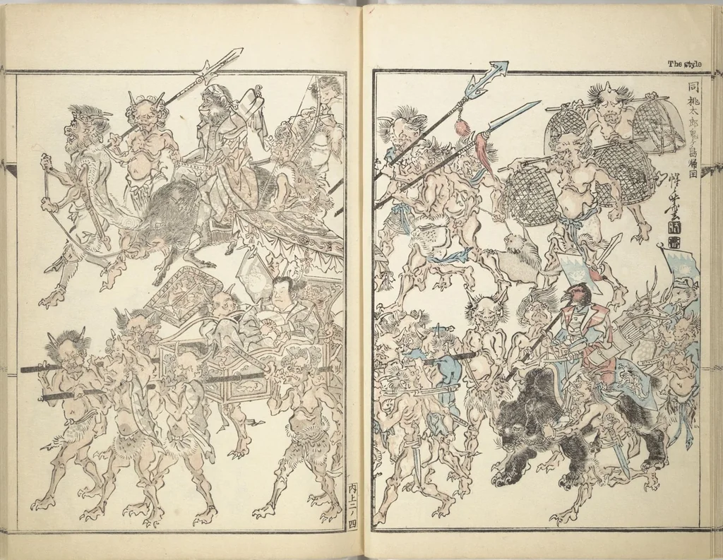 An illustration from Kyōsai’s Treatise on Painting (Kyōsai gadan) : [volume 1], 1887, leaf 13
