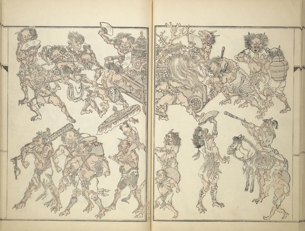 An illustration from Kyōsai’s Treatise on Painting (Kyōsai gadan) : [volume 1], 1887, leaf 14