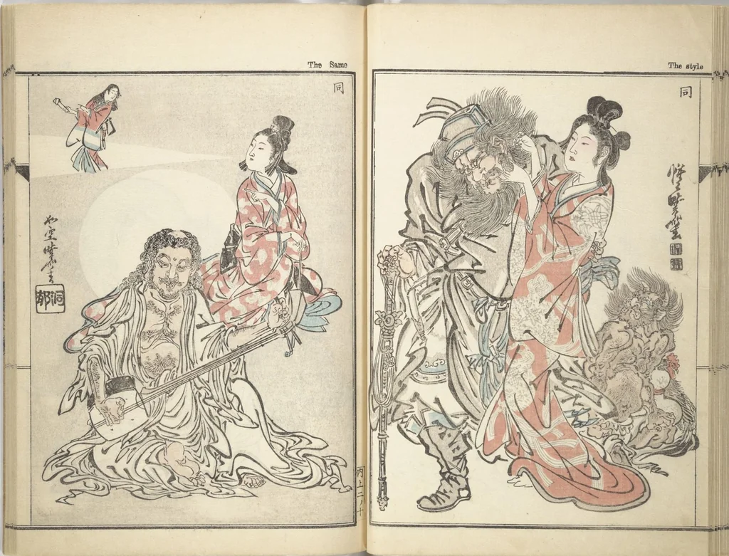 An illustration from Kyōsai’s Treatise on Painting (Kyōsai gadan) : [volume 1], 1887, leaf 19