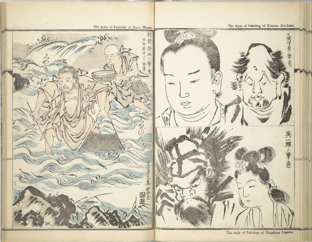 An illustration from Kyōsai’s Treatise on Painting (Kyōsai gadan) : [volume 1], 1887, leaf 27