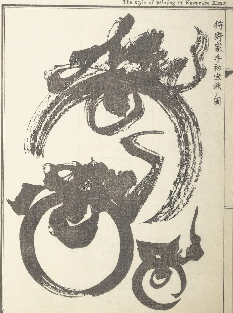 An illustration from Kyōsai’s Treatise on Painting (Kyōsai gadan) : [volume 1], 1887, leaf 5