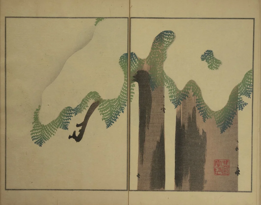 An illustration from Kigyoku Picture Album (Kigyoku gafu 其玉画譜), 1901, leaf 18