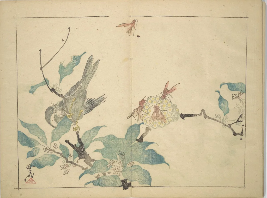 An illustration from Kyōsai’s Drawings for Pleasure (Kyōsai rakuga) : [volume 1], 1881, leaf 12
