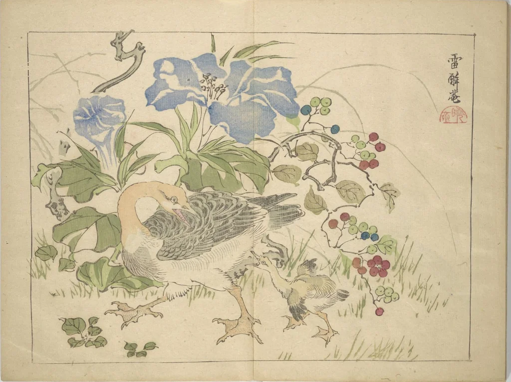 An illustration from Kyōsai’s Drawings for Pleasure (Kyōsai rakuga) : [volume 1], 1881, leaf 18