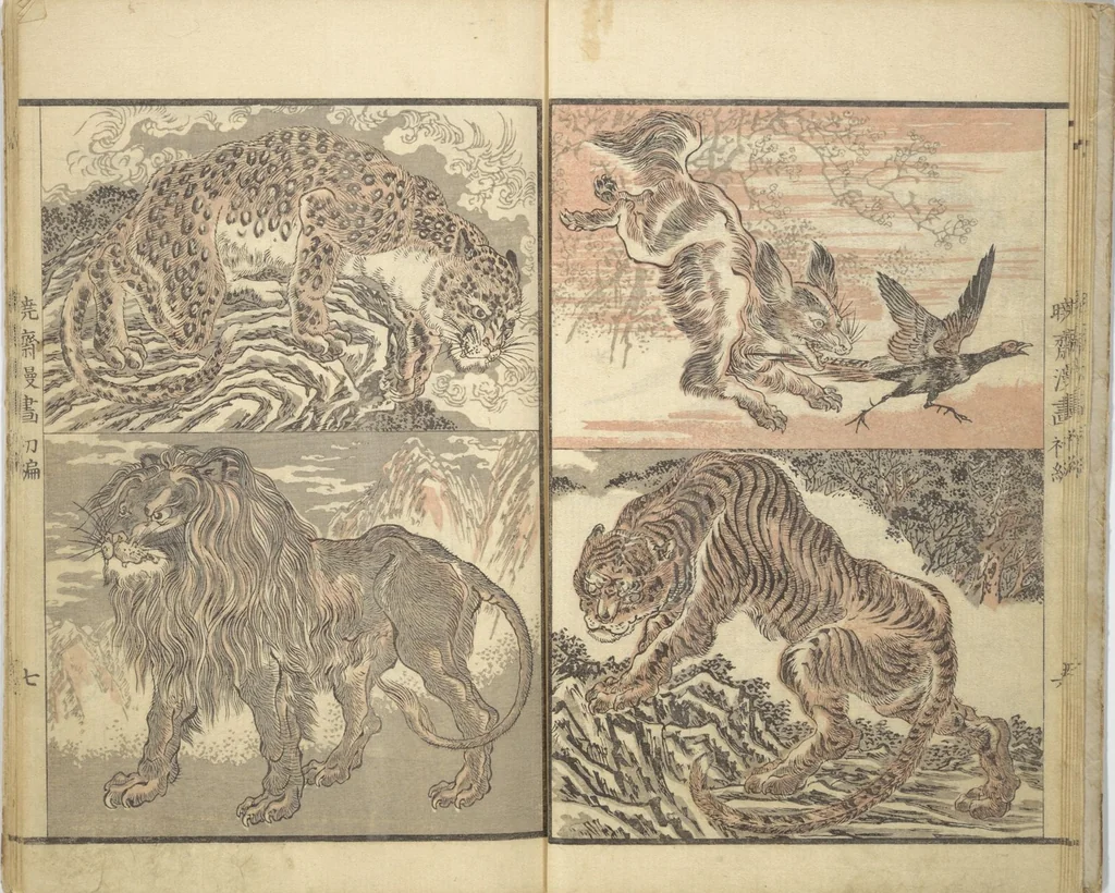 An illustration from Kyōsai Sketchbook (Kyōsai manga), 1881, leaf 10