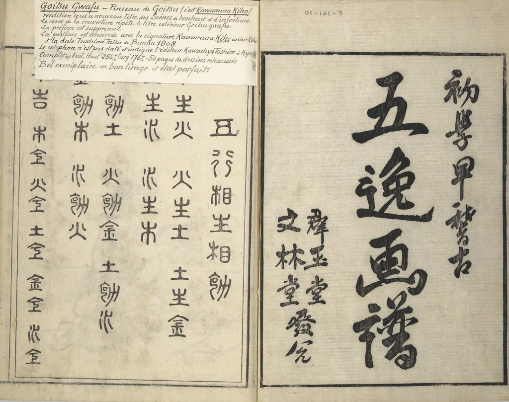 An illustration from Goitsu Picture Album: Quick Practice for Beginners (Goitsu gafu: Shōgaku hayageiko 五逸画譜初学早稽古), leaf 3