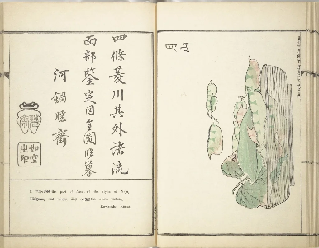 An illustration from Kyōsai’s Treatise on Painting (Kyōsai gadan) : [volume 2], 1887, leaf 24