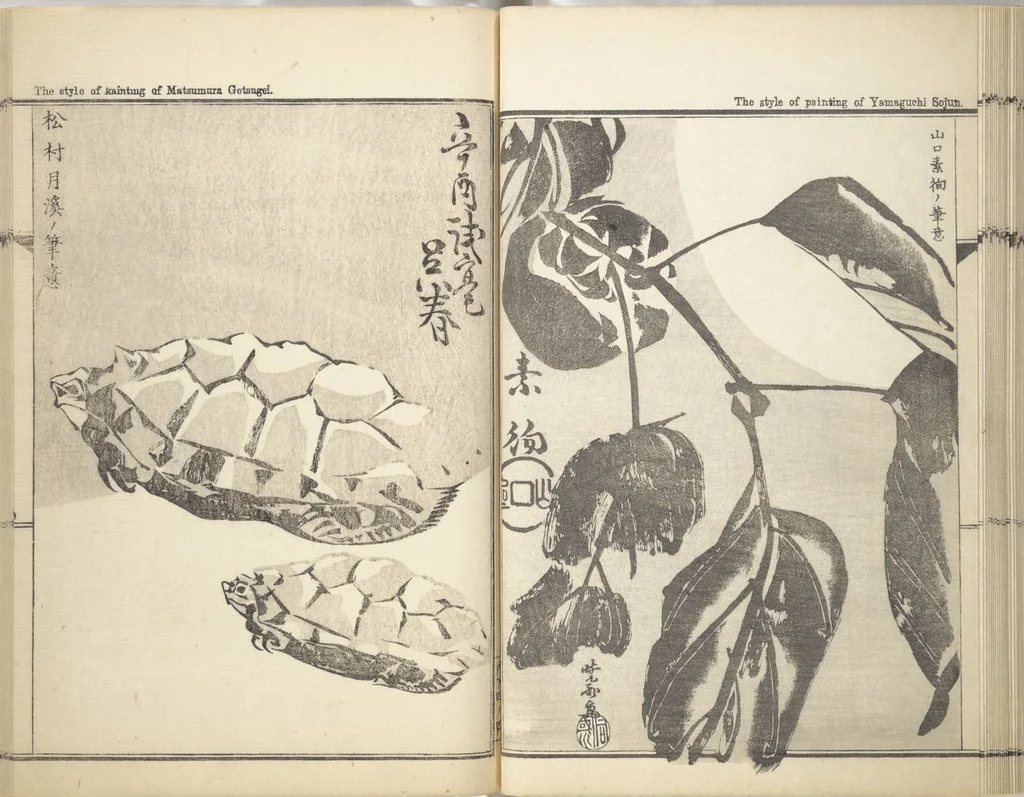 An illustration from Kyōsai’s Treatise on Painting (Kyōsai gadan) : [volume 2], 1887, leaf 28