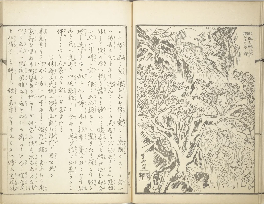 An illustration from Kyōsai’s Treatise on Painting (Kyōsai gadan) : [volume 4], 1887, leaf 15