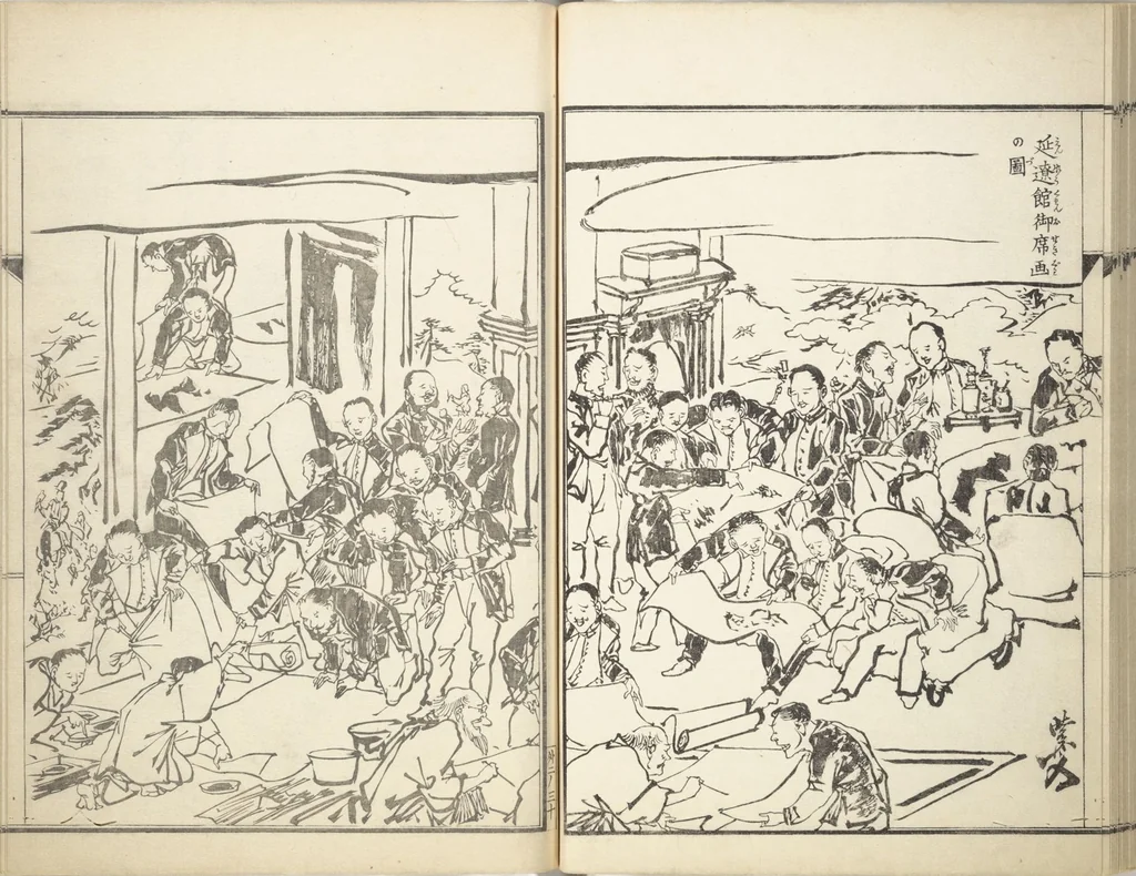 An illustration from Kyōsai’s Treatise on Painting (Kyōsai gadan) : [volume 4], 1887, leaf 31