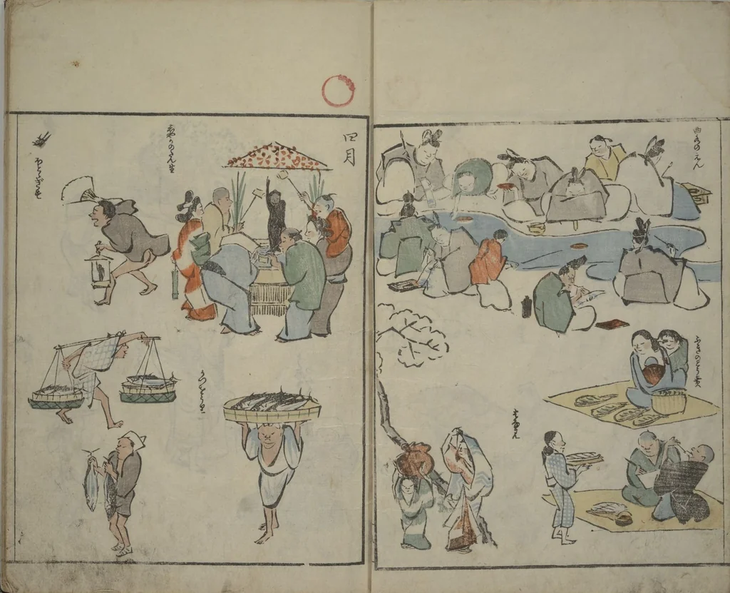 An illustration from Garden of Cursive Drawings (Ryakuga-en), 1823, leaf 11