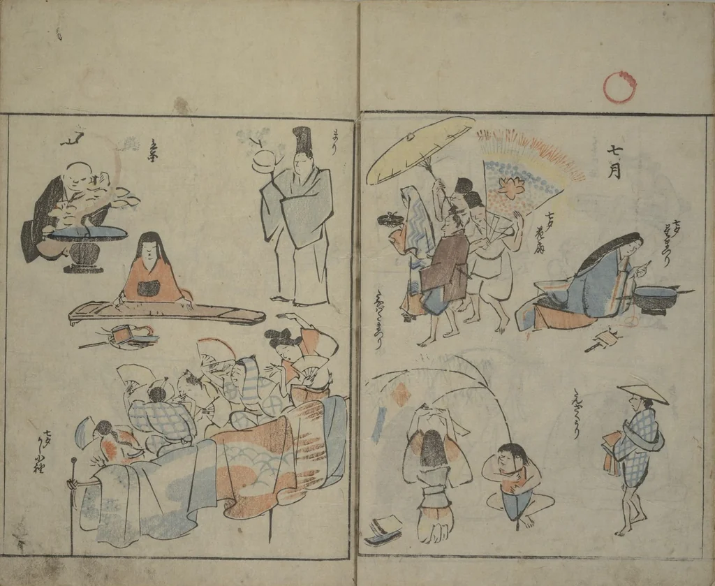 An illustration from Garden of Cursive Drawings (Ryakuga-en), 1823, leaf 19