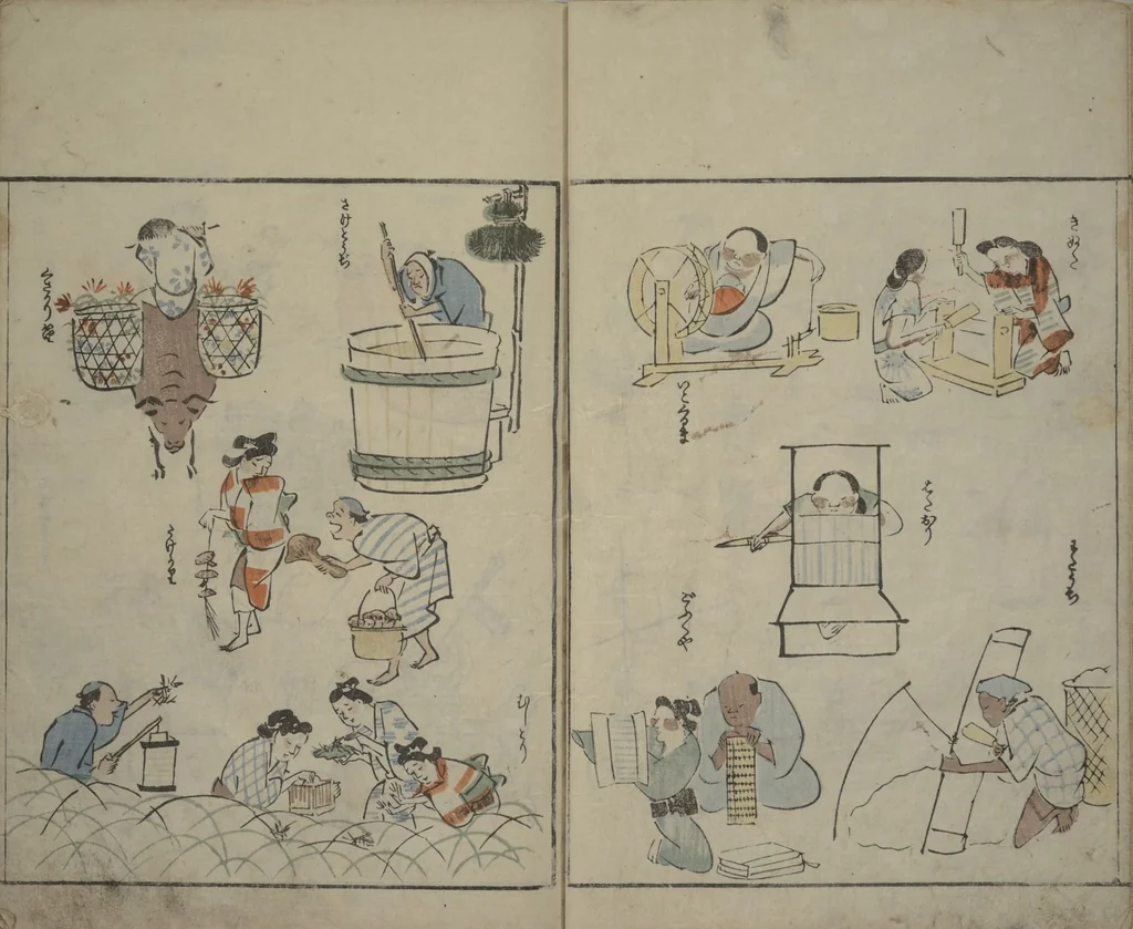 An illustration from Garden of Cursive Drawings (Ryakuga-en), 1823, leaf 23