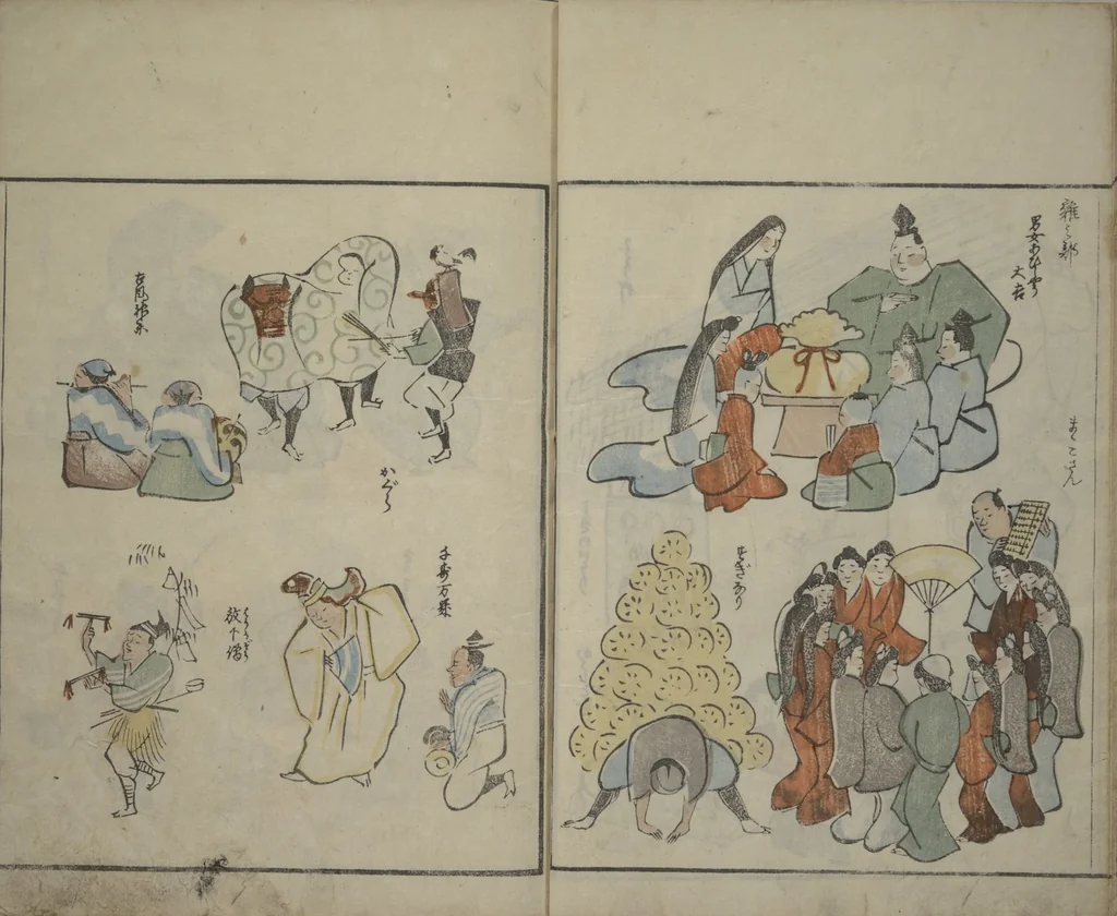 An illustration from Garden of Cursive Drawings (Ryakuga-en), 1823, leaf 31