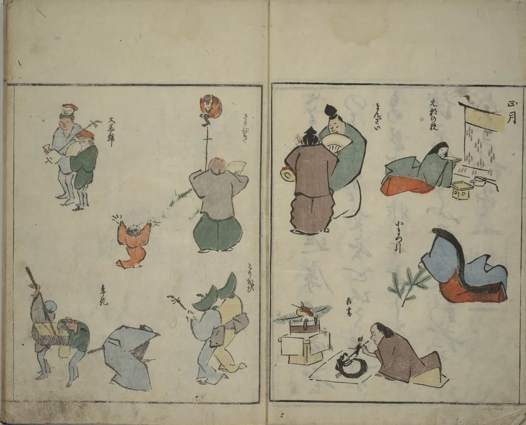 An illustration from Garden of Cursive Drawings (Ryakuga-en), 1823, leaf 5