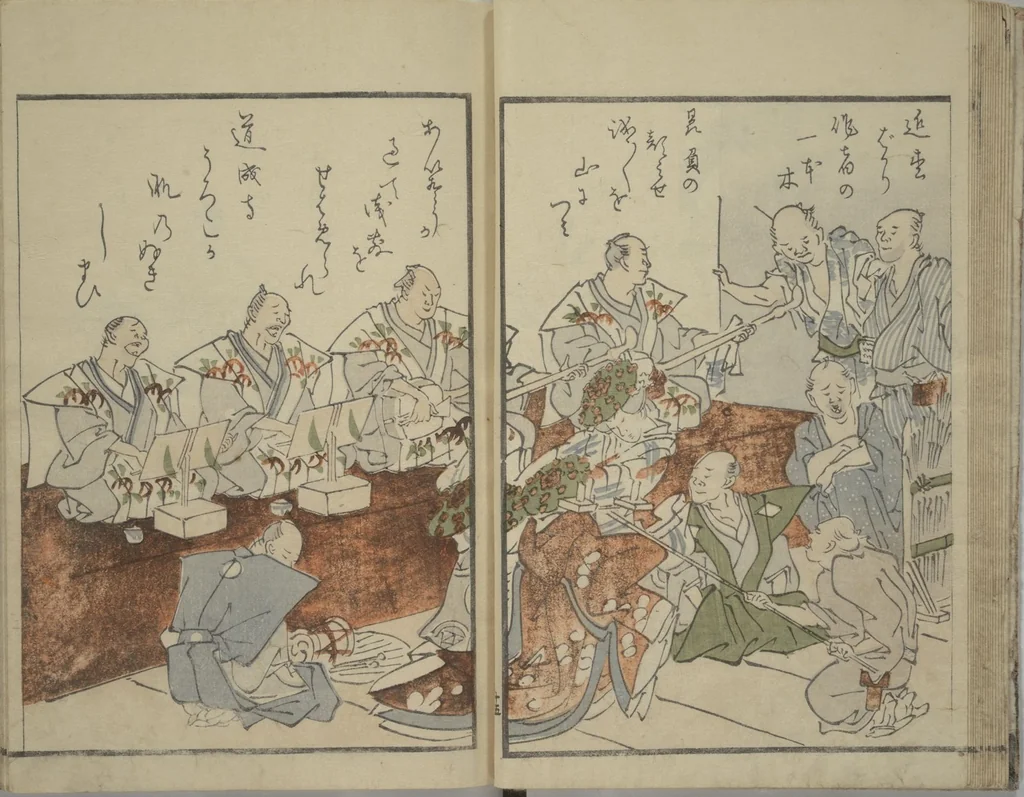 An illustration from Festival Lanterns, First Series (Shinji andon shohen), 1829, leaf 18