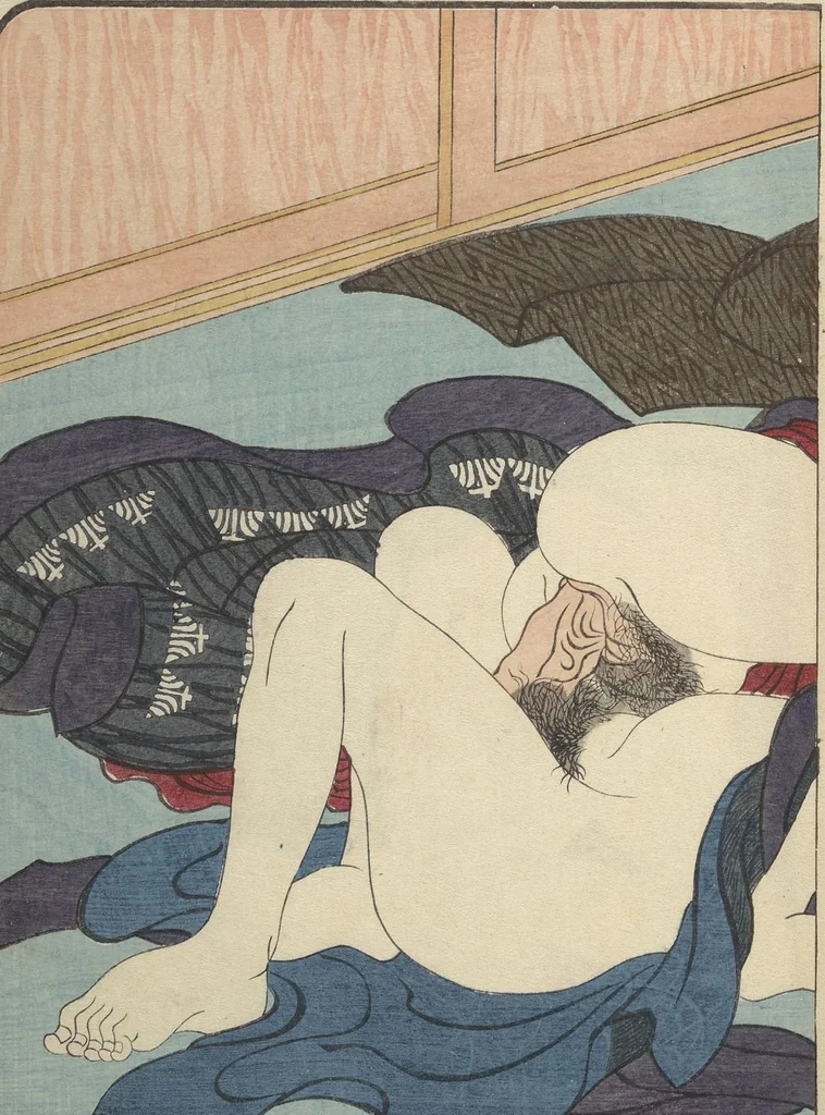 An illustration from Volume 3 of Unknown Erotic (Shunga) Set (Tōsei komonchō), leaf 4